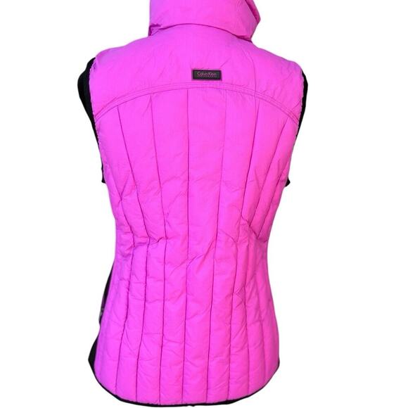 CALVIN KLEIN PERFORMANCE, pink, zip up, vest, women's size S - Picture 7 of 12